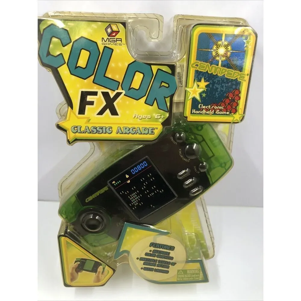 MGA Games Color FX Classic Arcade Asteroids New Sealed 2006 Electronic Hand Held
